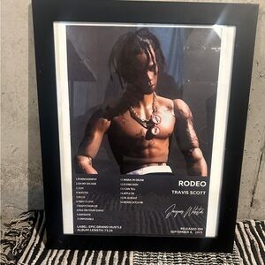 Travis Scott Rodeo Album Framed Poster